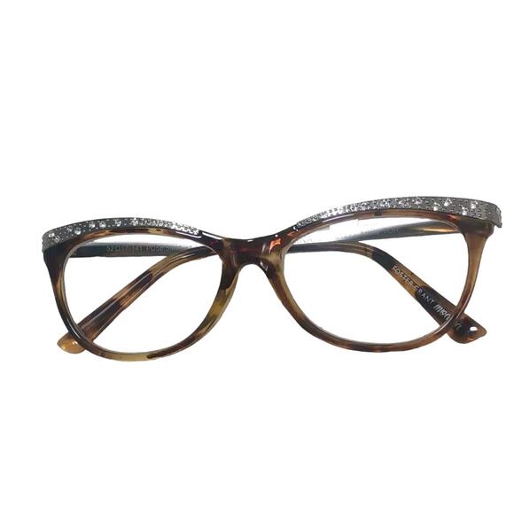 +1.00 FOSTER GRANT Reading Glasses GLAM Crystals Brown Tortoiseshell Frame - Picture 3 of 15